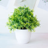 1pc Artificial Plants Green Bonsai Small Tree Pot Plants Fake Flower Potted Ornaments for Home Decoration Craft Plant Decorative