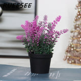 Artificial Flowers Plants Green Bonsai Pot Plants Fake Flower Potted Ornaments For Home Decoration Craft Plant Decorative