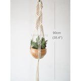 Macrame Wall Hanging Basket Macrame Plant Hanger Wall Planter Balcony Decorations Indoor wWall Plant Holder Hanging Pot