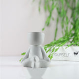 Creative Humanoid Ceramic Flower Pot Vase Plant Pot Ceramic Crafts Fleshy Flower Vase Home Decoration